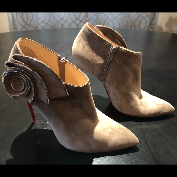 *Authentic* Christian Louboutin Suede Booties - Picture 2 of 5